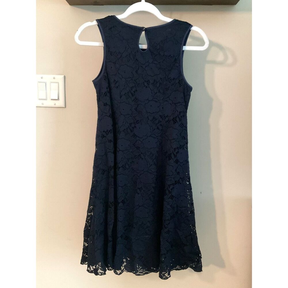 Zunie - Fit and Flare - Navy Blue - Lace Dress - Brand New! - Picture 2 of 3